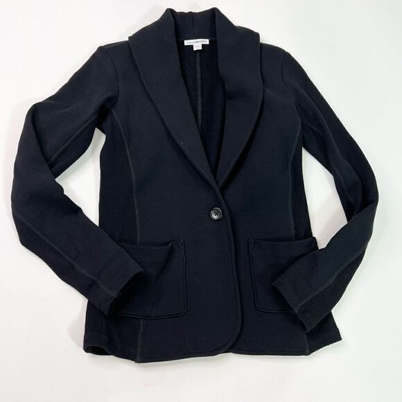Standard James Perse Cardigan Jacket Blazer Womens 1 Small Cotton Collar Button - Picture 1 of 8